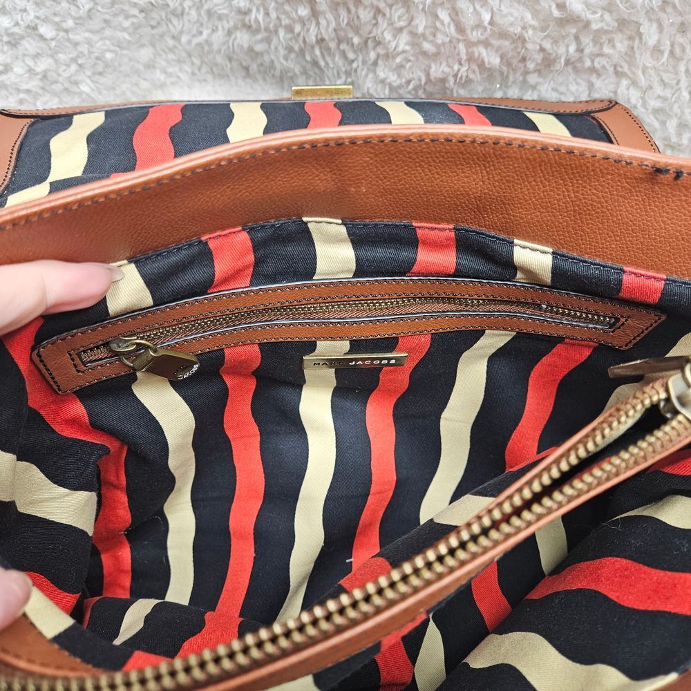 Marc Jacobs Vintage Brown Leather‎ Flap Satchel - Picture 5 of 13
